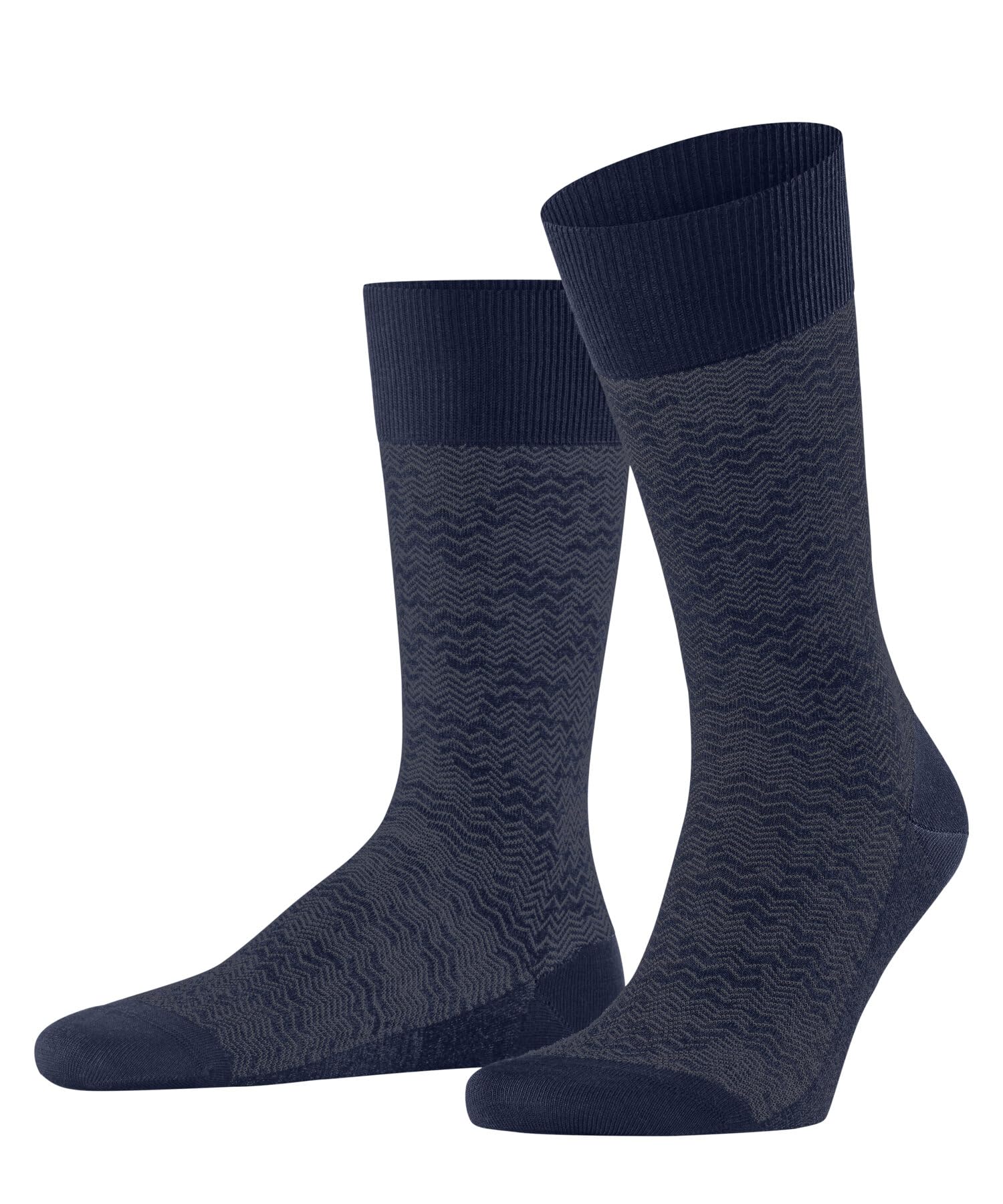 FALKE Men's Mighty Nest M So Cotton Wool Patterned 1 Pair Socks, Blue Royal 6000, 5.5-6.5