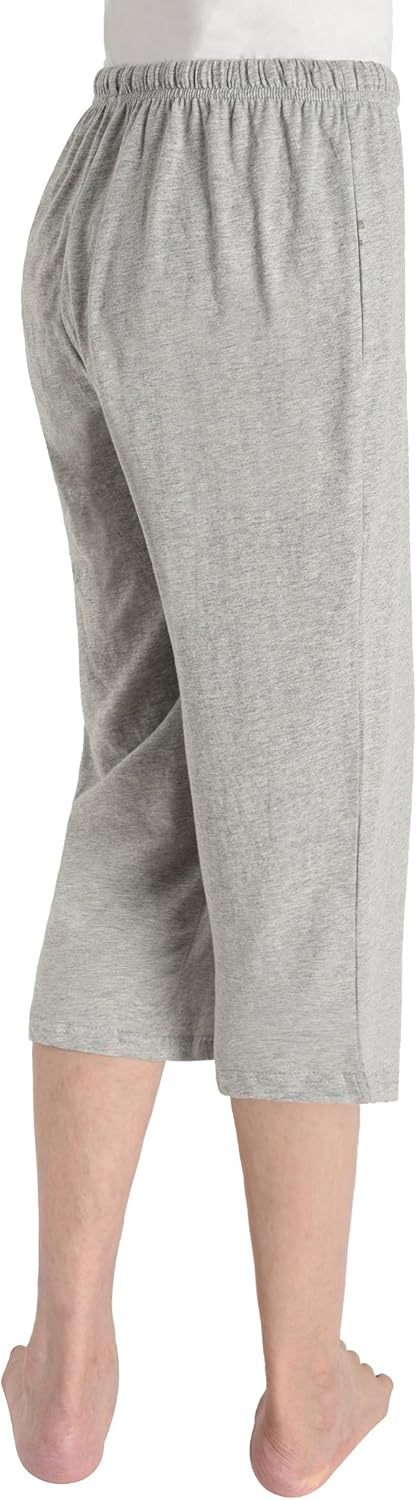 Latuza Women's Cotton Capri Pants Sleep Capris - Image 3