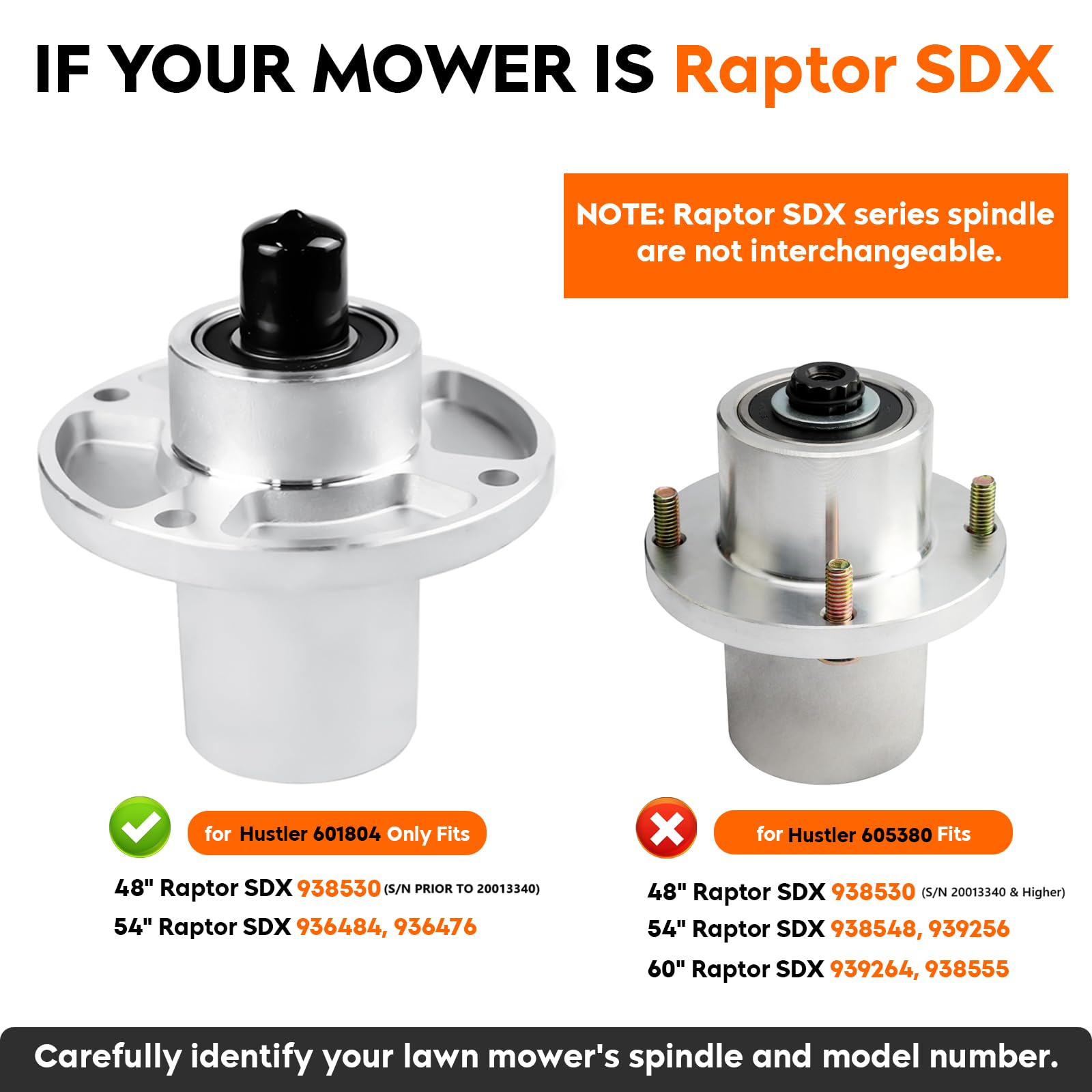 Amazon.com : ILONPA 3 Pack 601804 Spindle Assembly Fits for