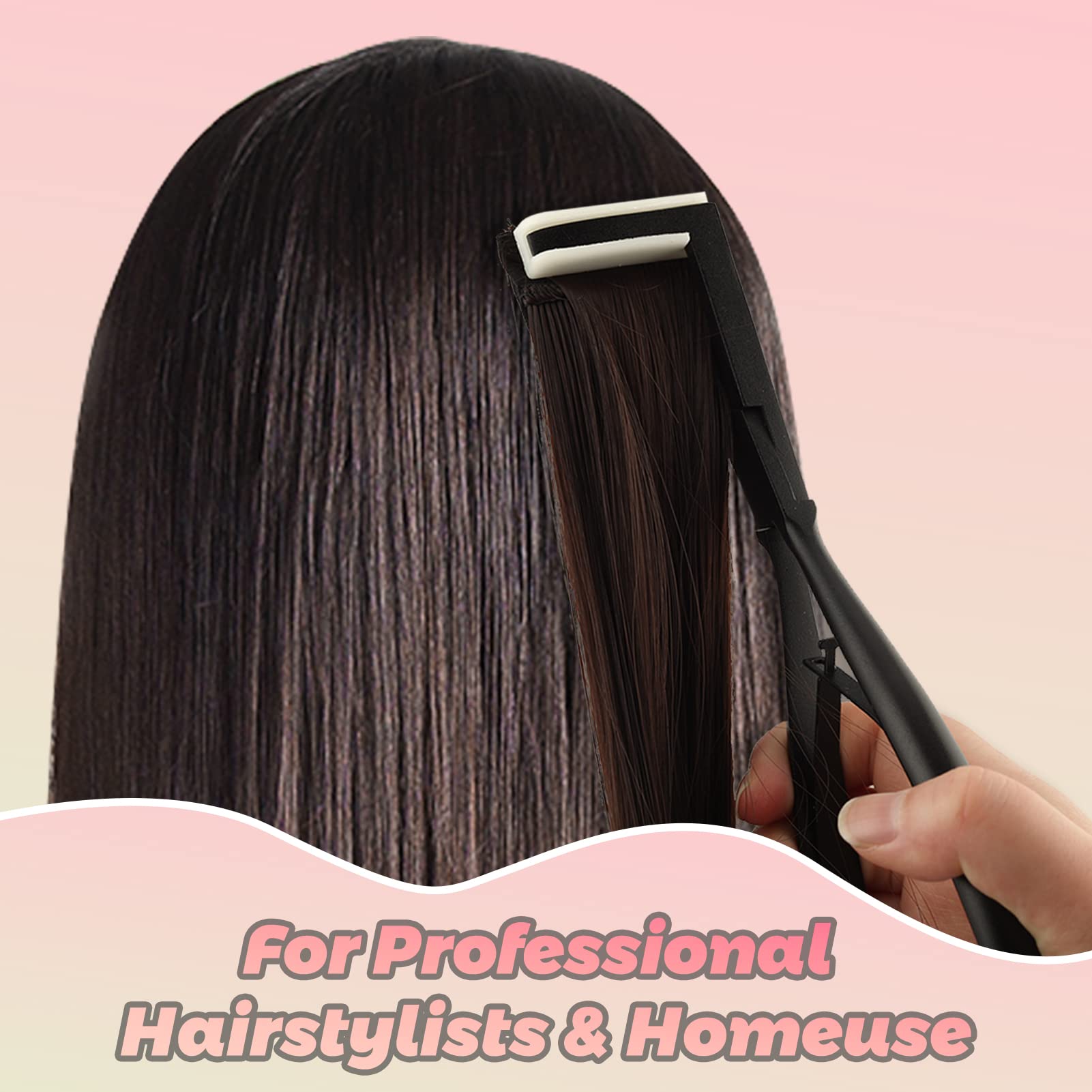 SPEEDWOX Tape In Haarverlängerungen Zange 8 Zoll Abdichtung Klemme Zange Haar Abdichtung Zange Echthaarverlängerungen Styling Tool Haarverlängerung für Salon professionelle Installation