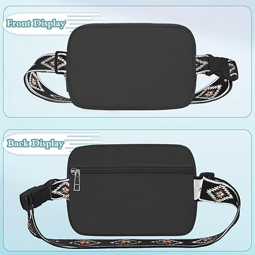 Miniatura 5 de Riñonera transparente aprobada para estadios, bolsa de cinturón transparente, cangurera transparente para mujeres y hombres con correa ajustable,