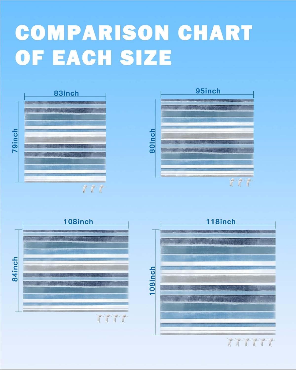 Watercolor Ombre Color Stripes Lines Beach Blanket Waterproof Sandproof Outdoor Picnic Mat 95"x80" Minimalist Style Lightweight Large Beaach Blankets with 4 Stake & 4 Corner Pockets