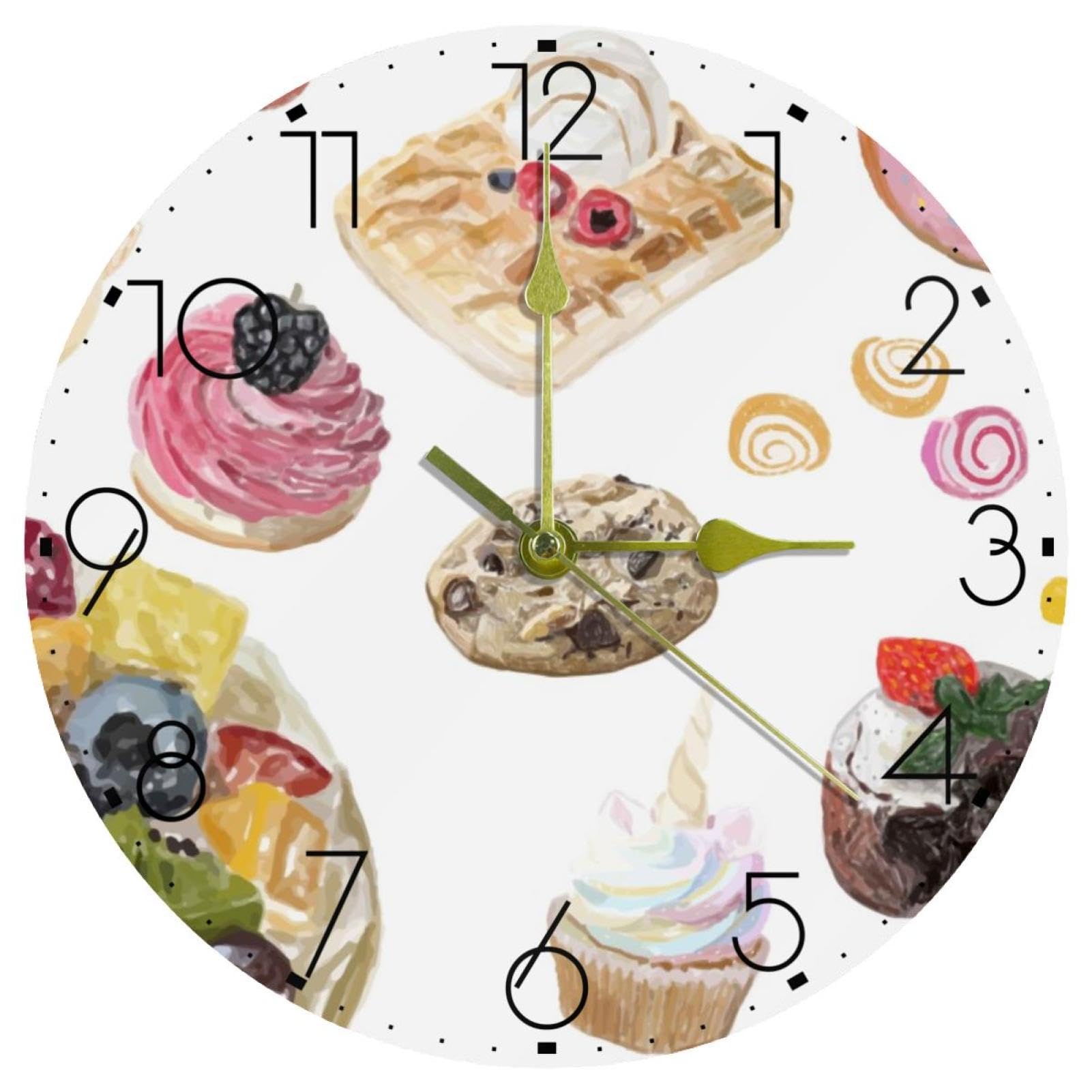 Horloge murale sans tic-tac en acrylique pour éliminer les bruits de nuit