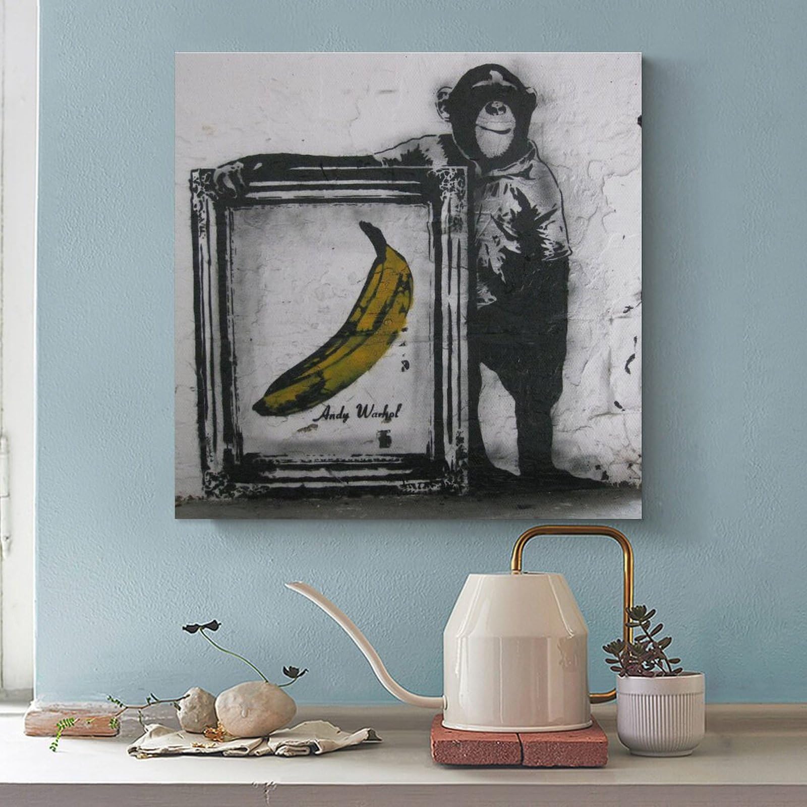 Amazon.co.jp: バンクシー 猿とバナナ ポスター ホーム装飾 アート