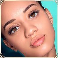 Vista 8 de DAODER Extensiones de pestañas cortas en racimo de aspecto natural, 96 unidades de 0.35-0.47 pulgadas, extensiones de pestañas rizadas C