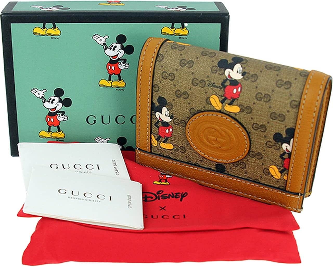 Amazon グッチ Gucci Disney X Gucci 財布 ディズニー X グッチ カードケース ウォレット コインケース 紙幣入れ付き 並行輸入品 Gucci グッチ 財布