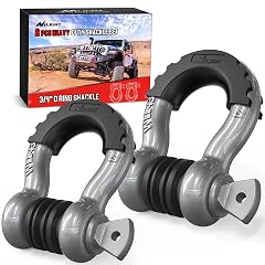 Nilight 2 Pack 3 4 D-Ring Shackle with 7 8 Screw Pin 41 887lbs Break Strength Heavy Duty