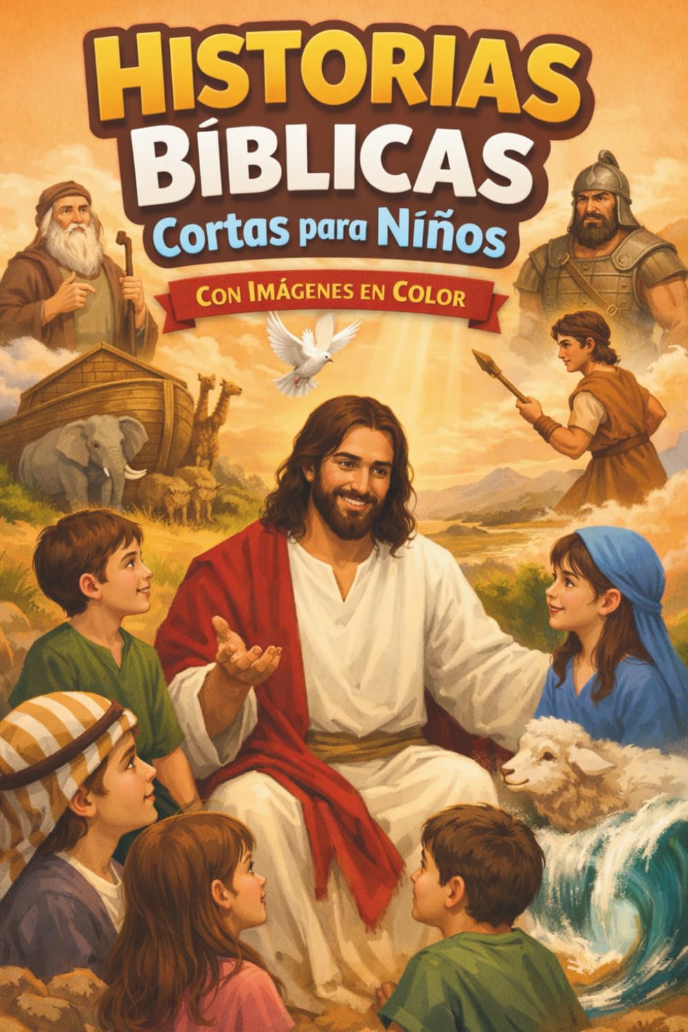Historias Bíblicas Cortas para Niños: Con Imágenes en Color