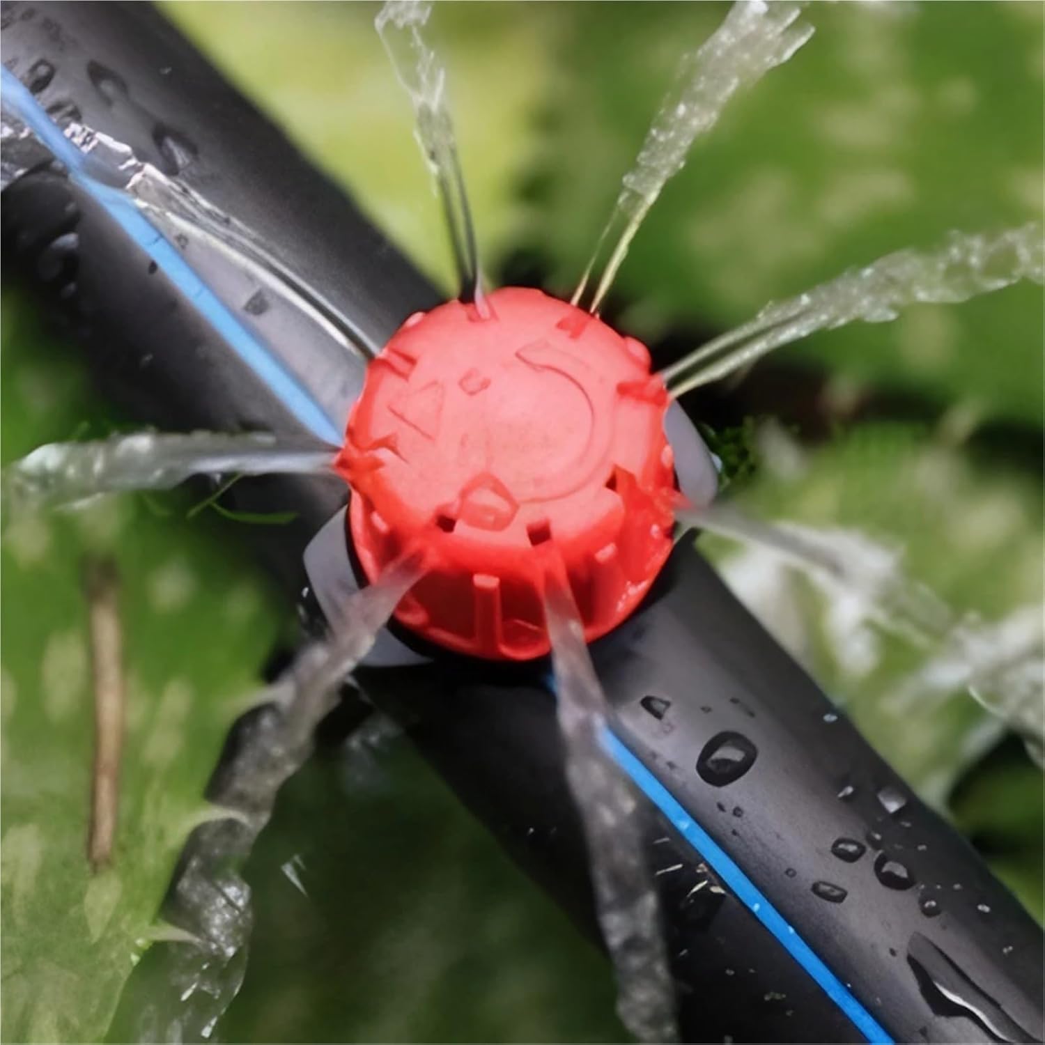 Drip Irrigation Emitters 400Pcs 8 Hole Irrigation Sprinkler 360 Degree Flow Dripper Garden Micro Drip System for Delivering Slow-Watering to Plant Roots