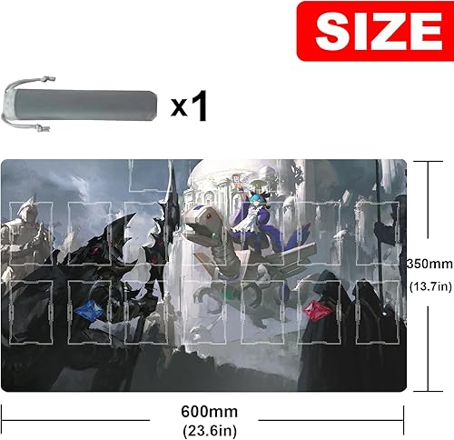 Vista 26 de ygo playmat Duel Mat Gaming Competition Pad Mat Card Binder Deck 23.6 x 13.7 pulgadas (10) 10,14,1,11,12,15,16,17,4,7,8,9