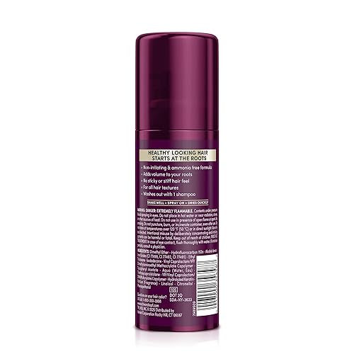 Miniatura 2 de Schwarzkopf Keratin Color Root - Tinte en aerosol temporal para el cabello, marrón oscuro, tinte temporal inspirado en el salón, para una cobertura