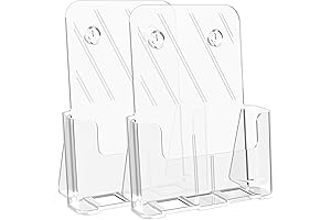 Brochure Holder 8.5 x 11, Holds a Business Card and Postcard