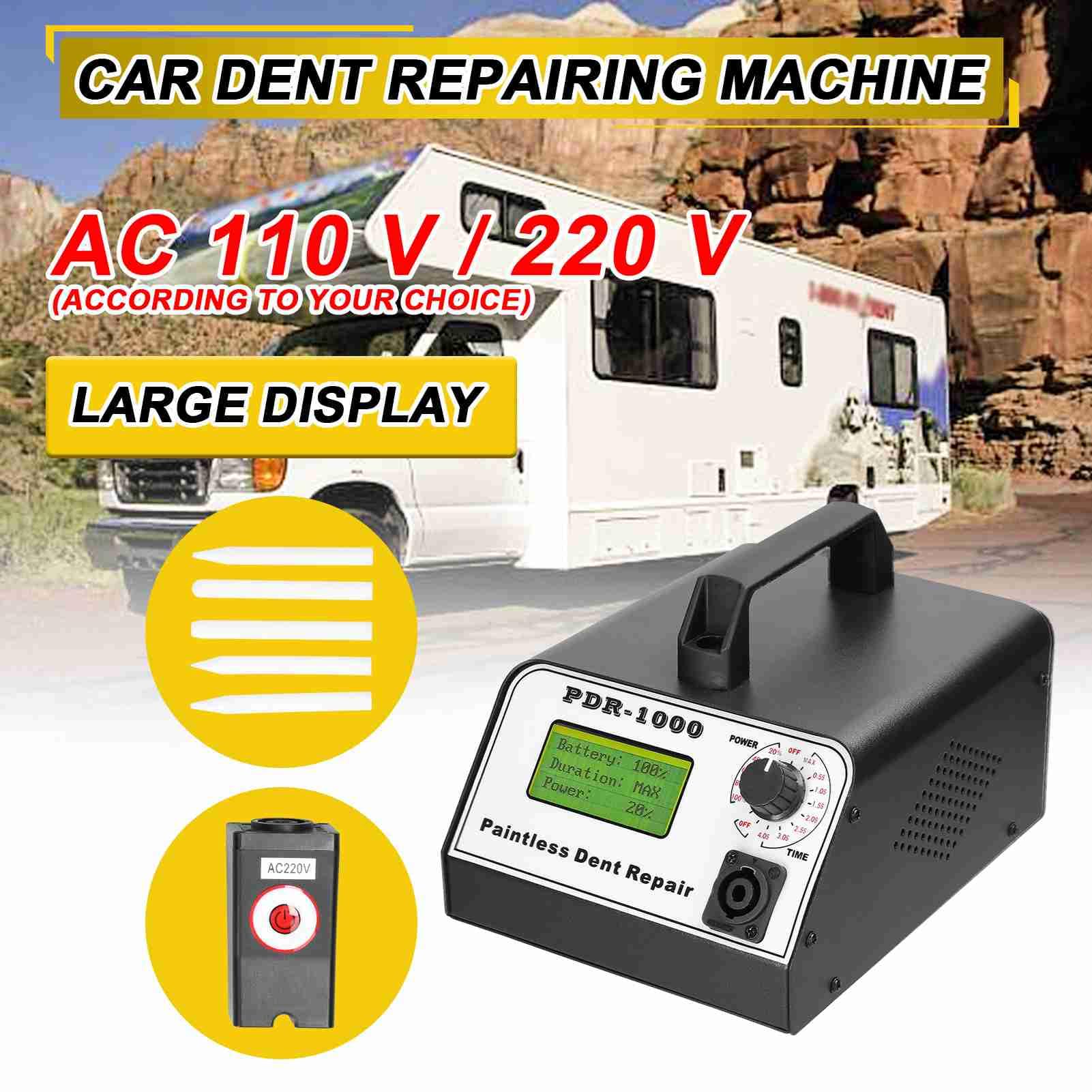 HUIOP Auto Body Dent Repair Machine Przenośne domowe Domowe narzędzie do usuwania zębów Car Paintless Dent Repair Tool Time Power Adjust Button