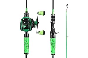 One Bass Fishing Rod and Reel Combo, Ultimate Baitcasting Combo, Fishing Poles...