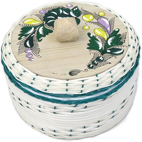 Miniatura 2 de Leos Imports Auténtica cesta de tortilla mexicana - Tortillera de espuma y paja de palma Unicel