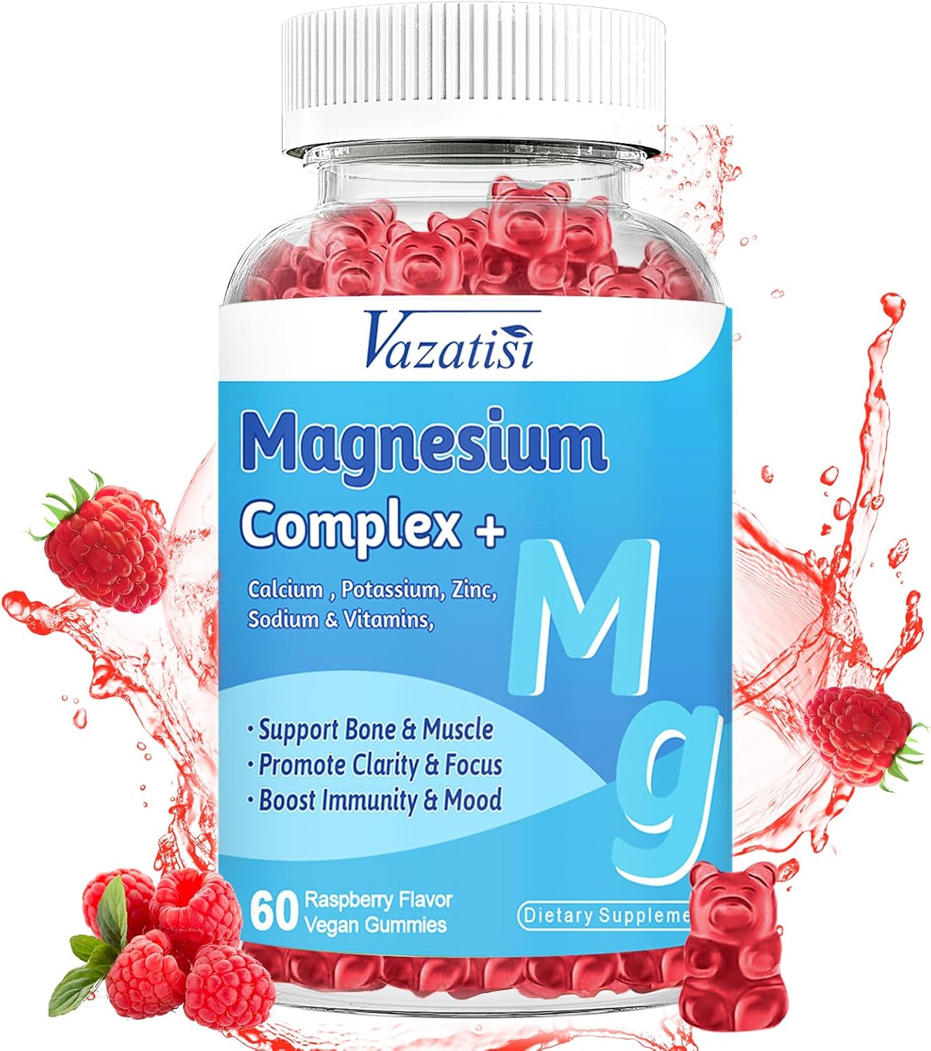 Magnesium Gummies for Women, Men & Kids, Sugar Free