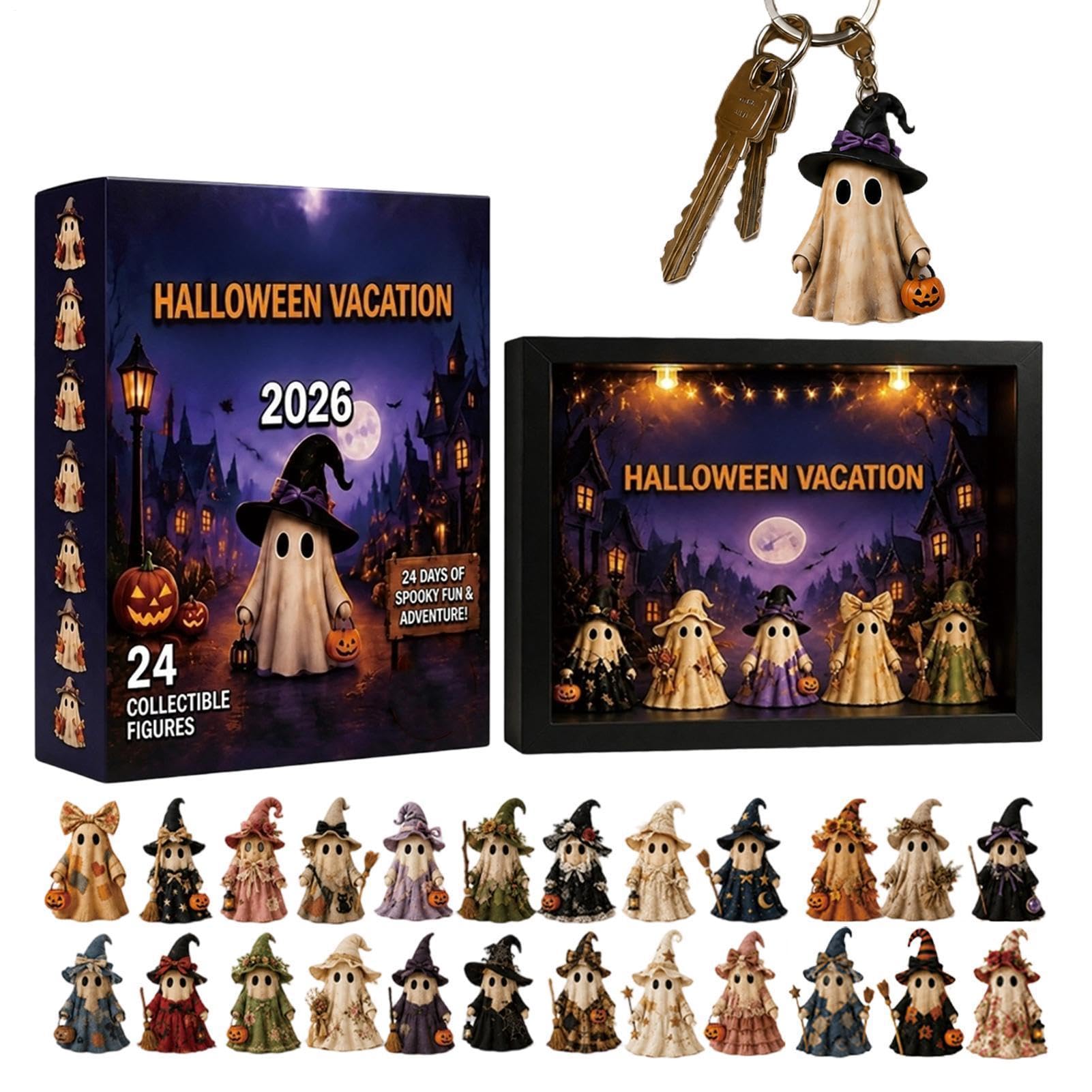 Calendario 'Avvento Di Halloween 2026 24 Giorni Fantasmini con | Decorazioni Di Halloween A Conto Alla Rovescia Per Bambini Bambine Ragazzi Adulti Vacanze Feste Compleanni Festival