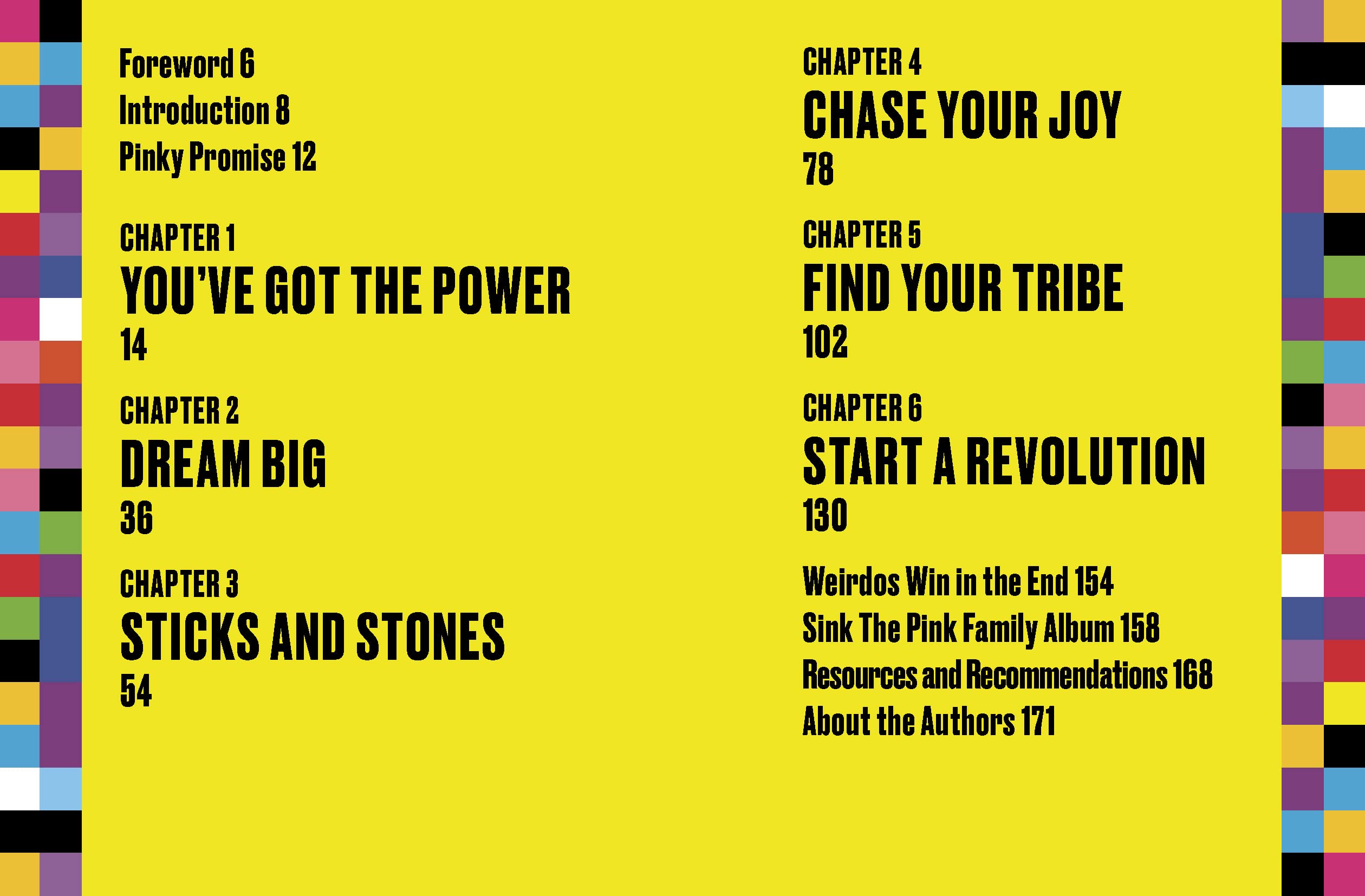 Sink the Pink's Manifesto for Misfits /anglais: Be Different, Be Free, Be You