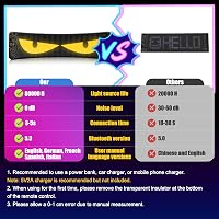 ZIMAOER Ochi de Demon LED pentru mașini și camioane, afișaj LED flexibil programabil pentru reclame personalizate 5
