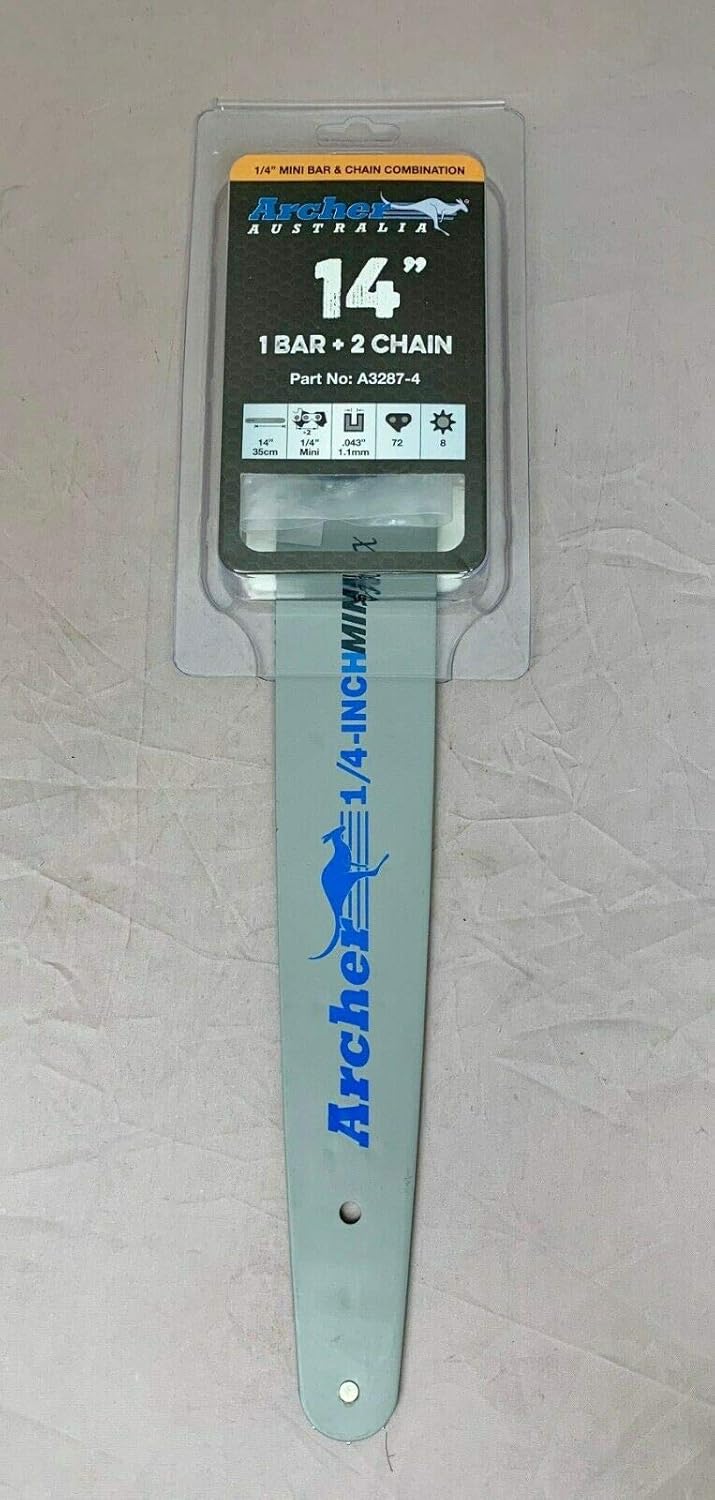 Archer 14" Guide Bar and 2-Chains! 1/4"-043-72DL Replaces Stihl HT131 MSA160CBQ MSA200C