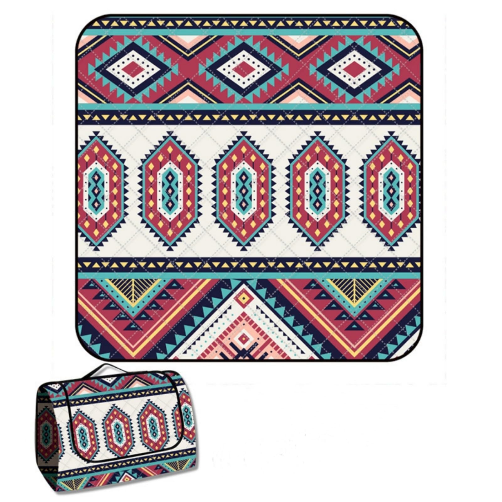 Lady Miranda Red Picnic Blankets 60