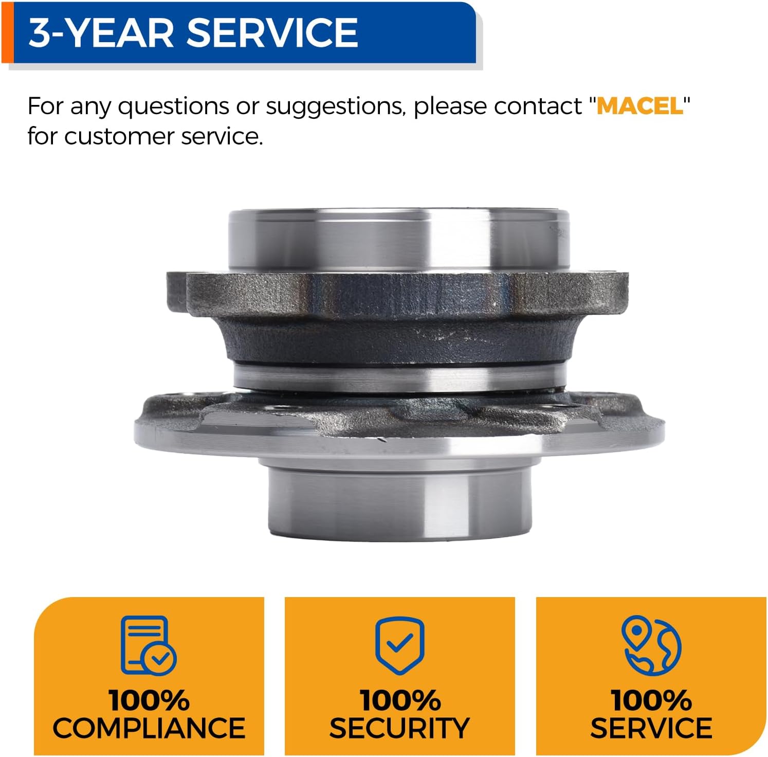 PAROD 2PCS Front 513348 Wheel Hub & Bearing Assembly Fit for 2015-2016 Chrysler 200, 2013-2016 Dodge Dart