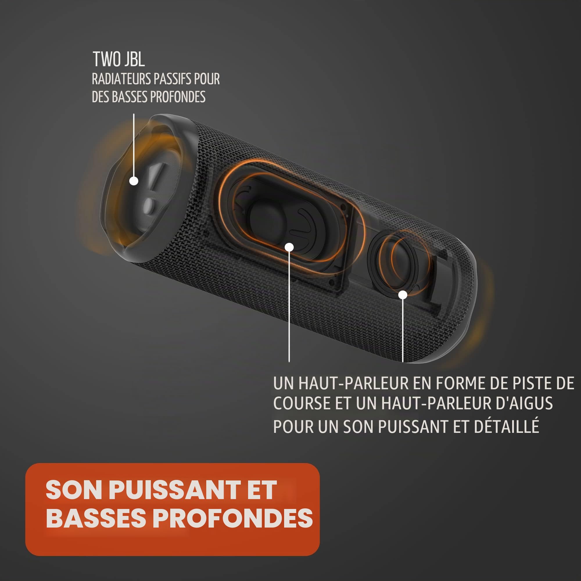 JBL Flip 6 - Portable Speaker Noir