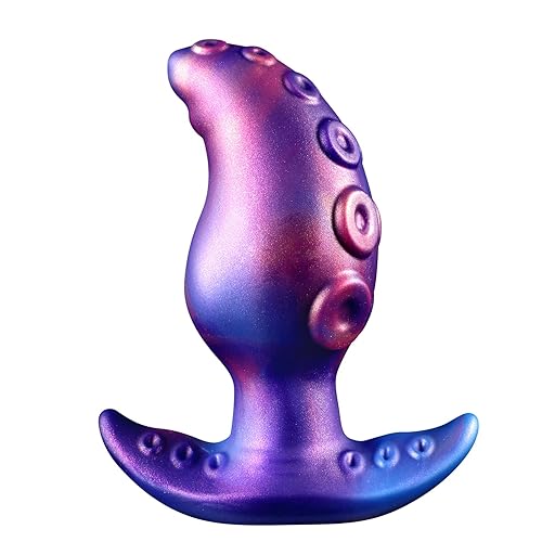 Butt Plug Dildo Buttplug, Big Buttplug Dildo Knot Plug, Silicone Anal Plugs Octopus Dildos with T-Base, Wearable Male Prostate G-spot Plugs Anal Trainer Fantasy Adult Sex Toy for Men Women Gay (S) - S