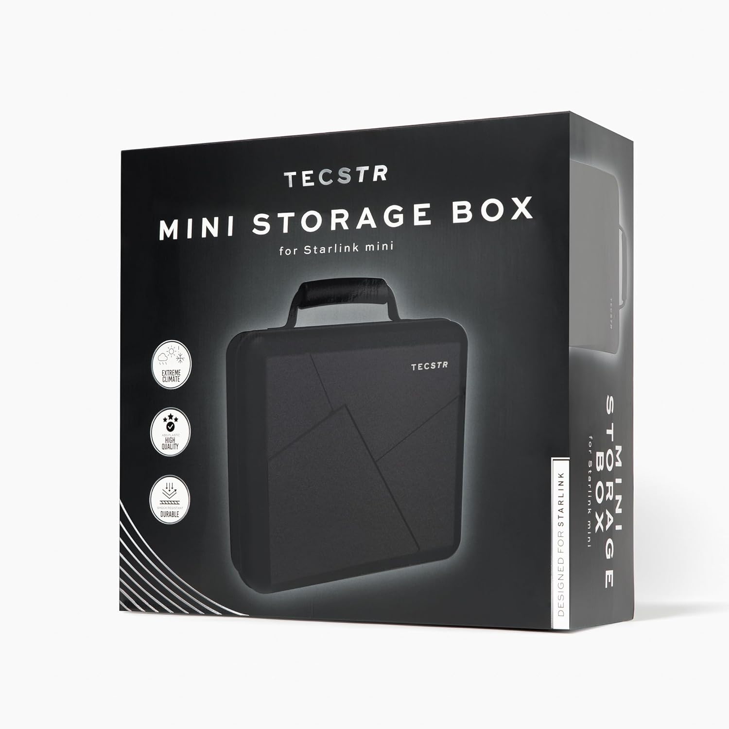 Hard Shell Storage Bag for Starlink Mini Carrying Case Waterproof Grade Protection Travel Pack Mini Kit Accessories Shock Resistant Heavy Duty Durable Lightweight