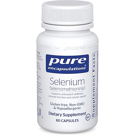 Pure Encapsulations Selenium (Selenomethionine) | Antioxidant Supplement for Immune System, Prostate, Collagen and Thyroid Support* | 60 Capsules