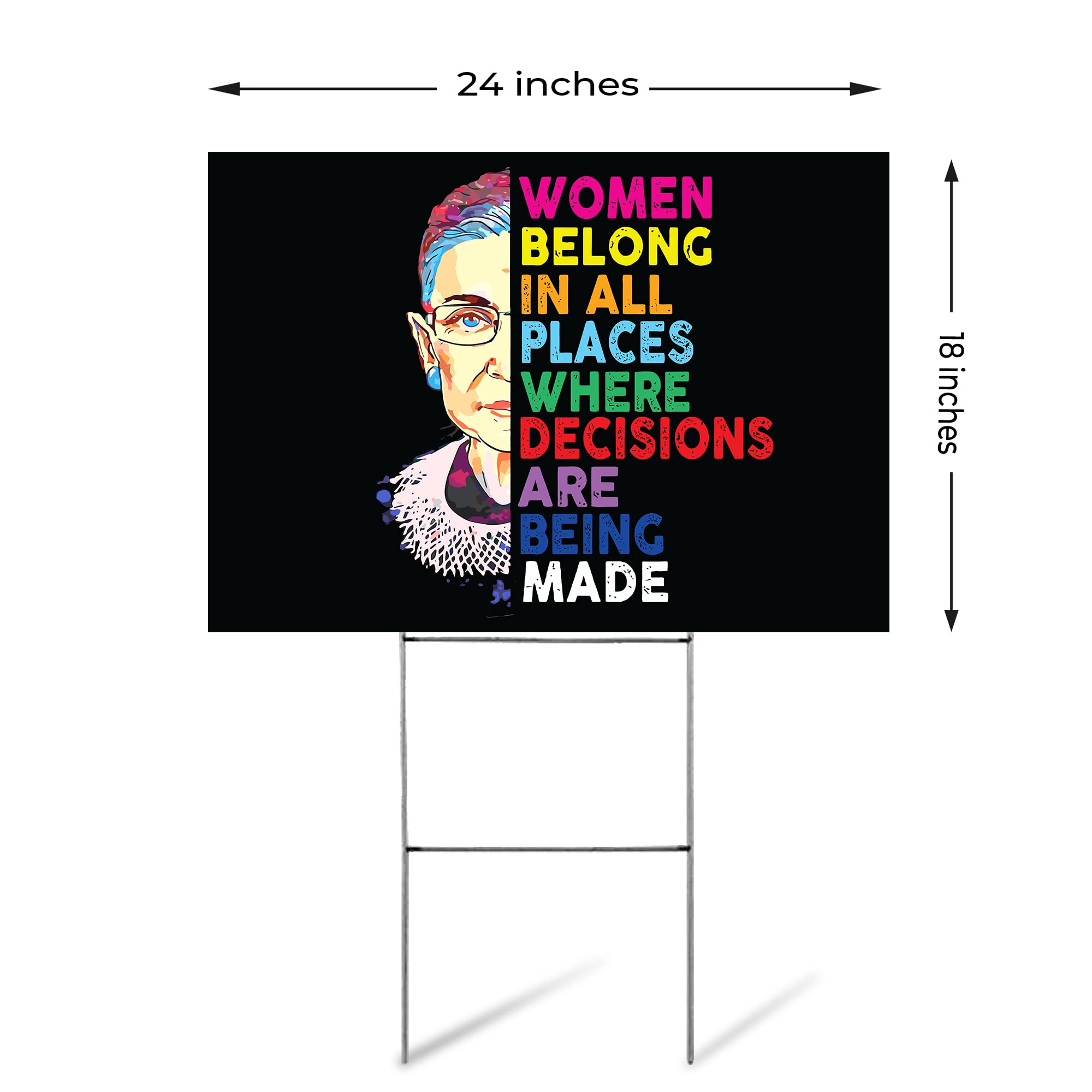 ZAEW Hausflagge „Women Belong…“ – 71,1 X 101,6 Cm, Jute, Doppelseitig, Für Garten & Hof