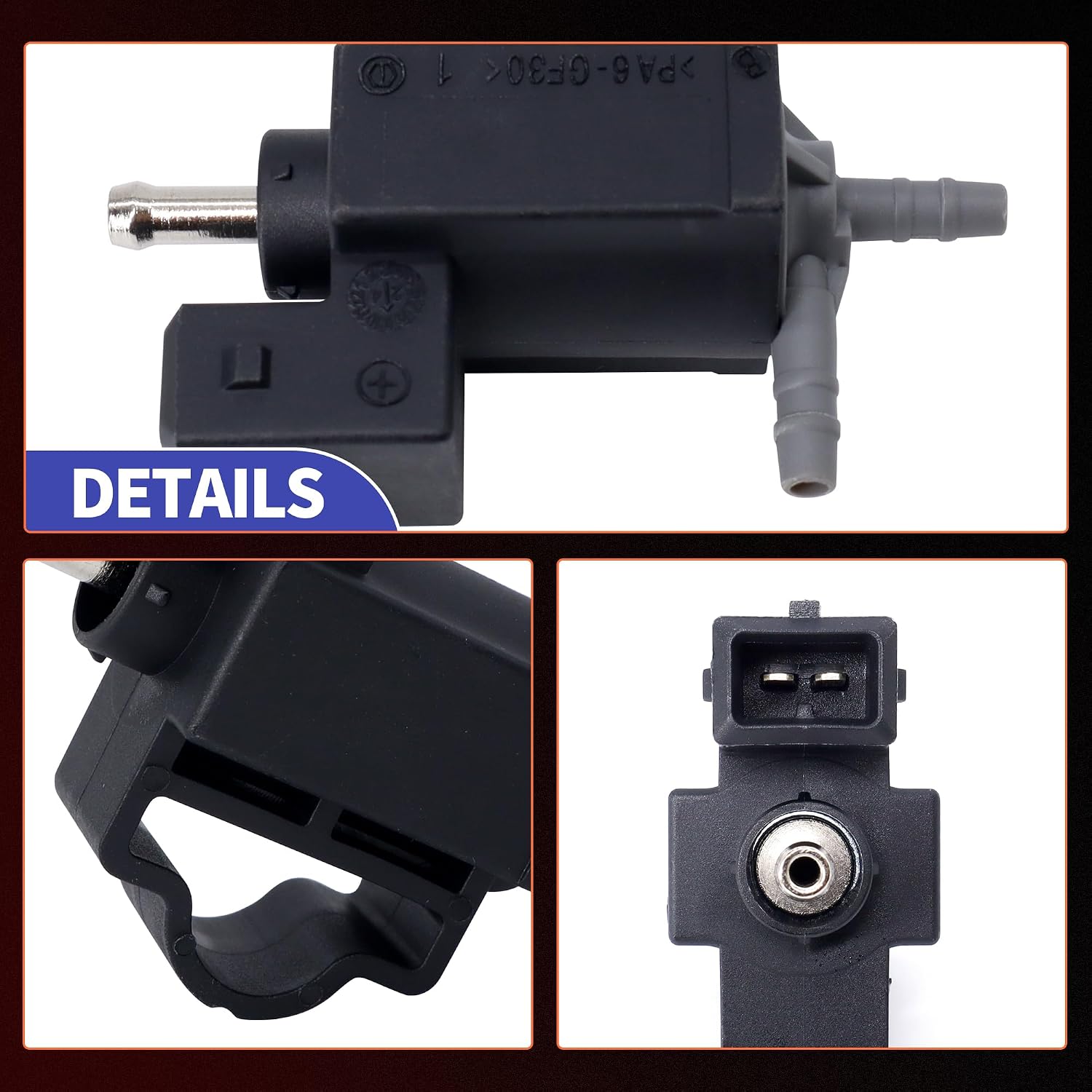 HiSport Turbocharger Intercooler Bypass Valve Solenoid - Compatible with Buick Encore 2013-2020 Chevy Cruze 2011-2016 Cruze Limited 2016 Sonic 2012-2020 Trax 2013-2020 - Replace 55574902