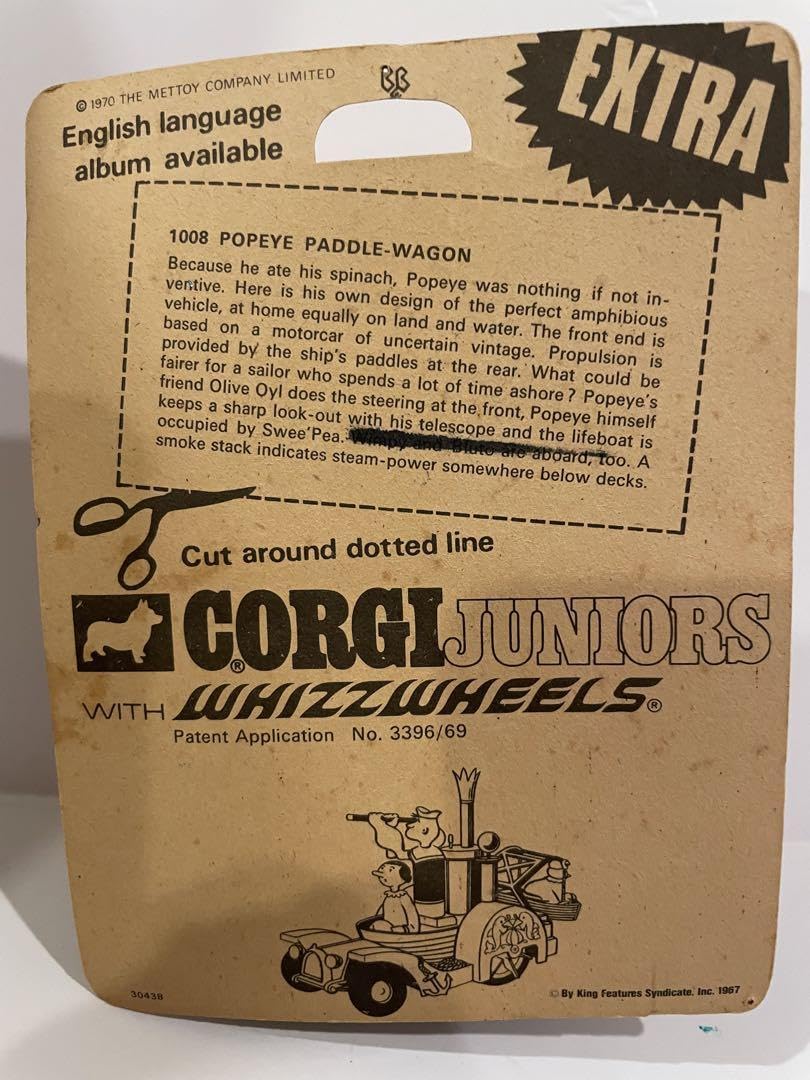 Amazon.co.jp: CORGI コーギー ポパイ オリーブ ミニカー 1967