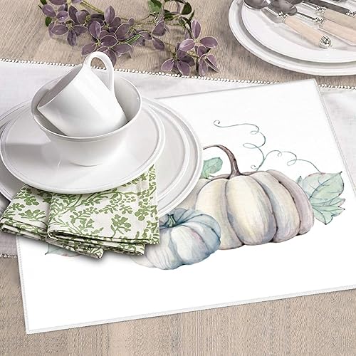 Miniatura 2 de Tapete de secado de platos de calabaza otoño para encimera de cocina, absorbente, de 16 x 18 pulgadas, placa de microfibra de vidrio, almohadilla de