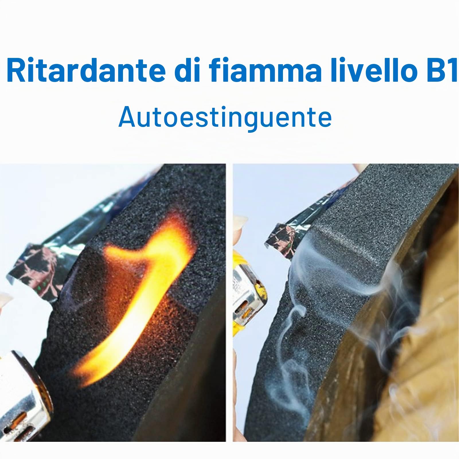 Fydun Tappetino Fonoassorbente, Isolamento Termico Auto 200x50cm, Schiuma Fonoassorbente 10mm Spessore, Riduzione Rumore Motore, Uso Universale per Coibentazione Cappuccio, Porte, Pavimento, Trunk | Alluminio e gomma cotone, per cofano porte e bagagliaio,