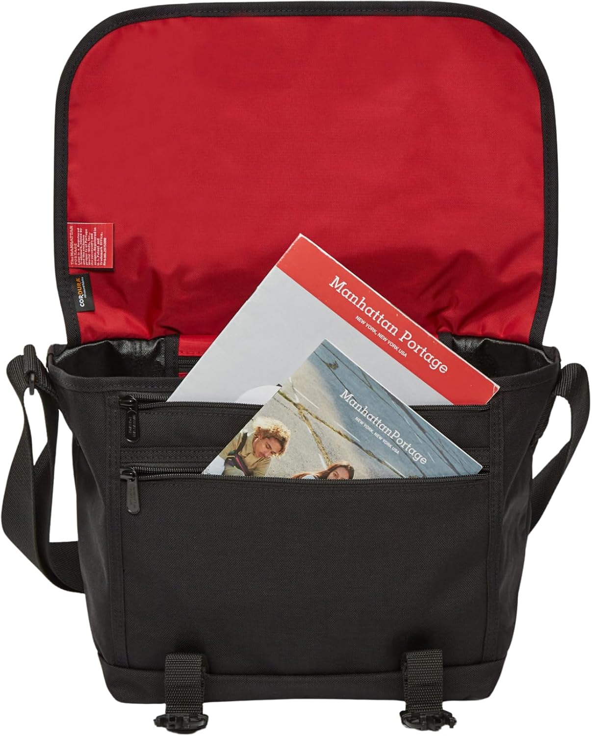 Manhattan Portage NY Messenger Bag With Adjustable Shoulder Strap Water Resistant Zippered Main Compartment 1000D Cordura