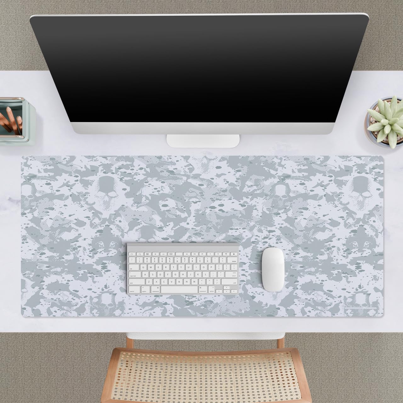 Head Case Designs Officially Licensed Tom Clancy's Ghost Recon Breakpoint White Camouflage Character Art 37.4 x 15.75 x 0.16 inches (900 x 400 mm) - XL Gaming Office Desk PC Keyboard Mouse Mat Pad