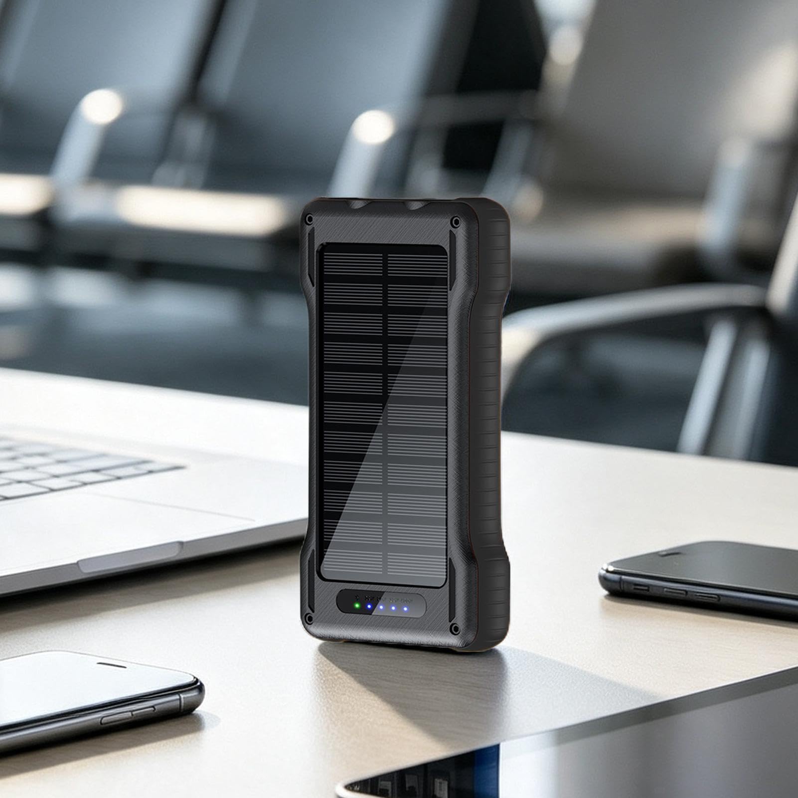 Power Bank Solare Power Bank da 10000 mAh per Telefono con Torcia