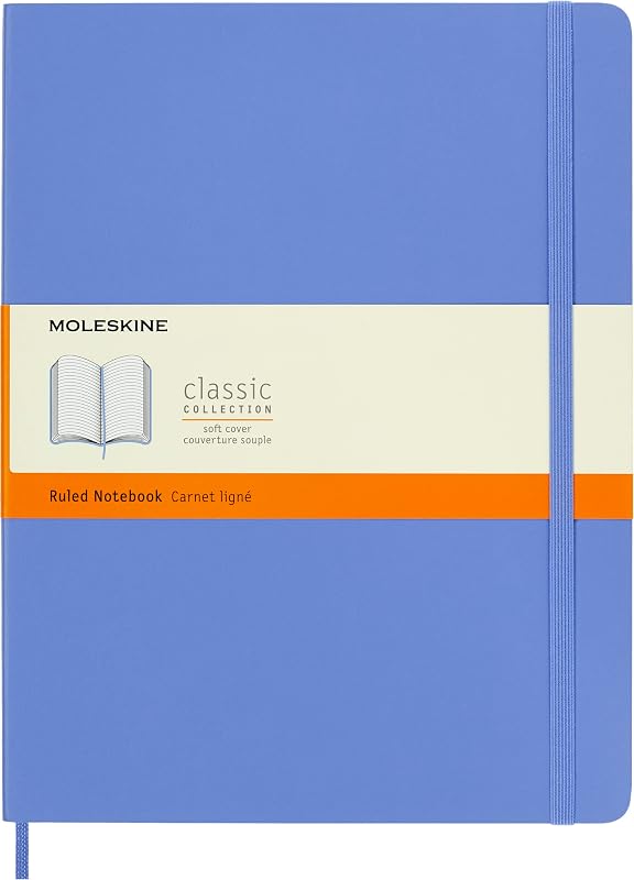 Classic Soft Cover Notebook - Light Blue, Ruled, 9-3/4" x 7-1/2" | XL 7.5" x 9.75" notebook with 192 ruled pages for journaling, note-taking, planning, and everyday writing.