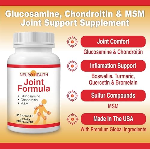 Miniatura 4 de Fórmula articular con glucosamina, condroitina y MSM, 60 cápsulas