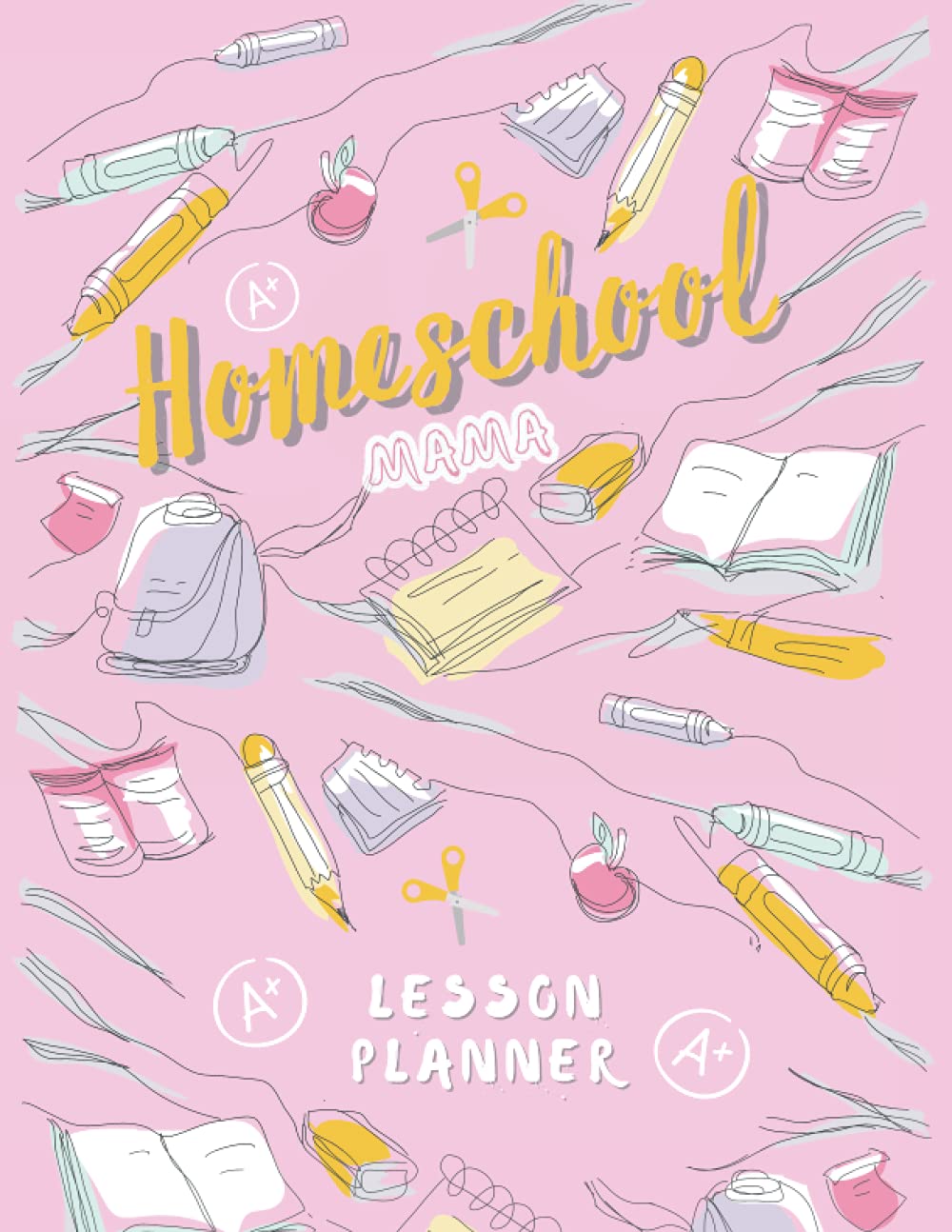 A Simple Plan Homeschool Planner, Mama, Teachers, Hourly Schedule, Lesson Planner, Organizing, Lesson Plan Book, Undated, For Homeschool Planners, For ... for Homeschooling and Distance Learning...
