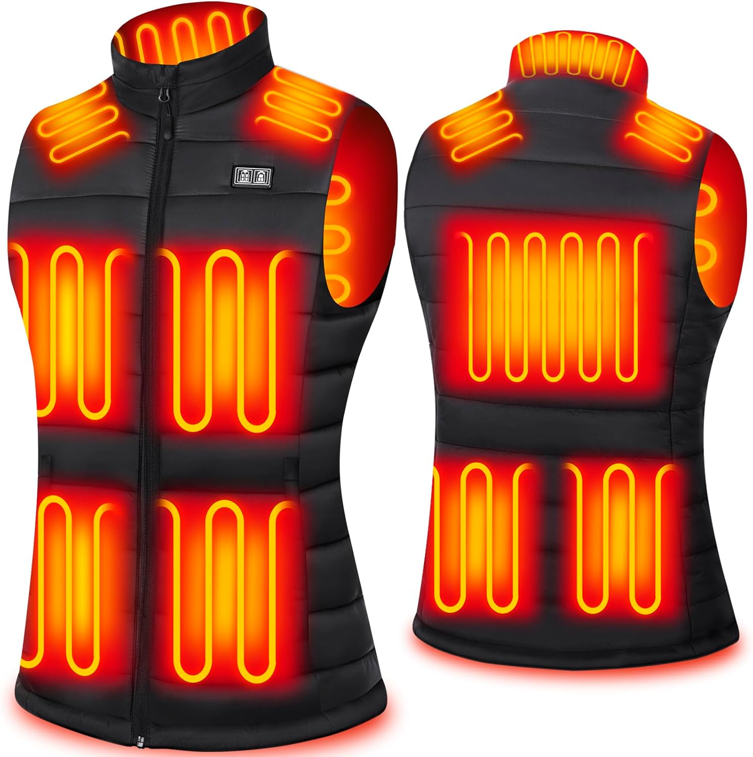 Heated Vest Women with Battery Pack Included, Quilted Insulated Heated Vest, Gift Box & Bag Included Size M