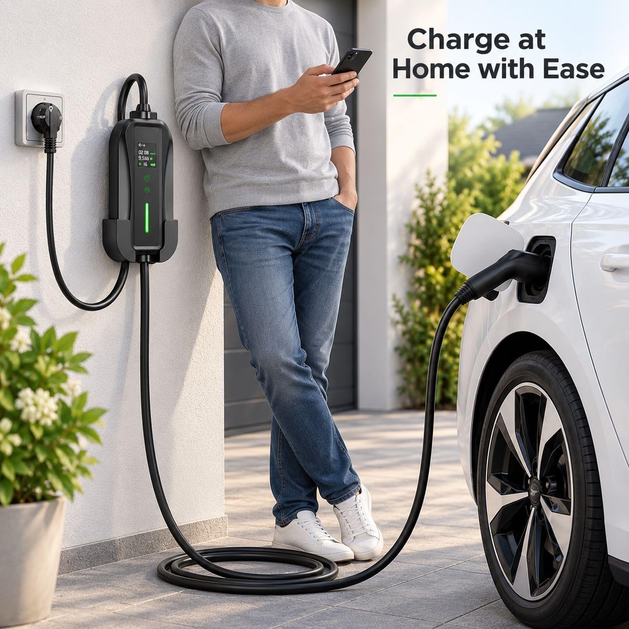 Caricatore EV Tipo 2 3,5kW Portatile per Citroen e-C3