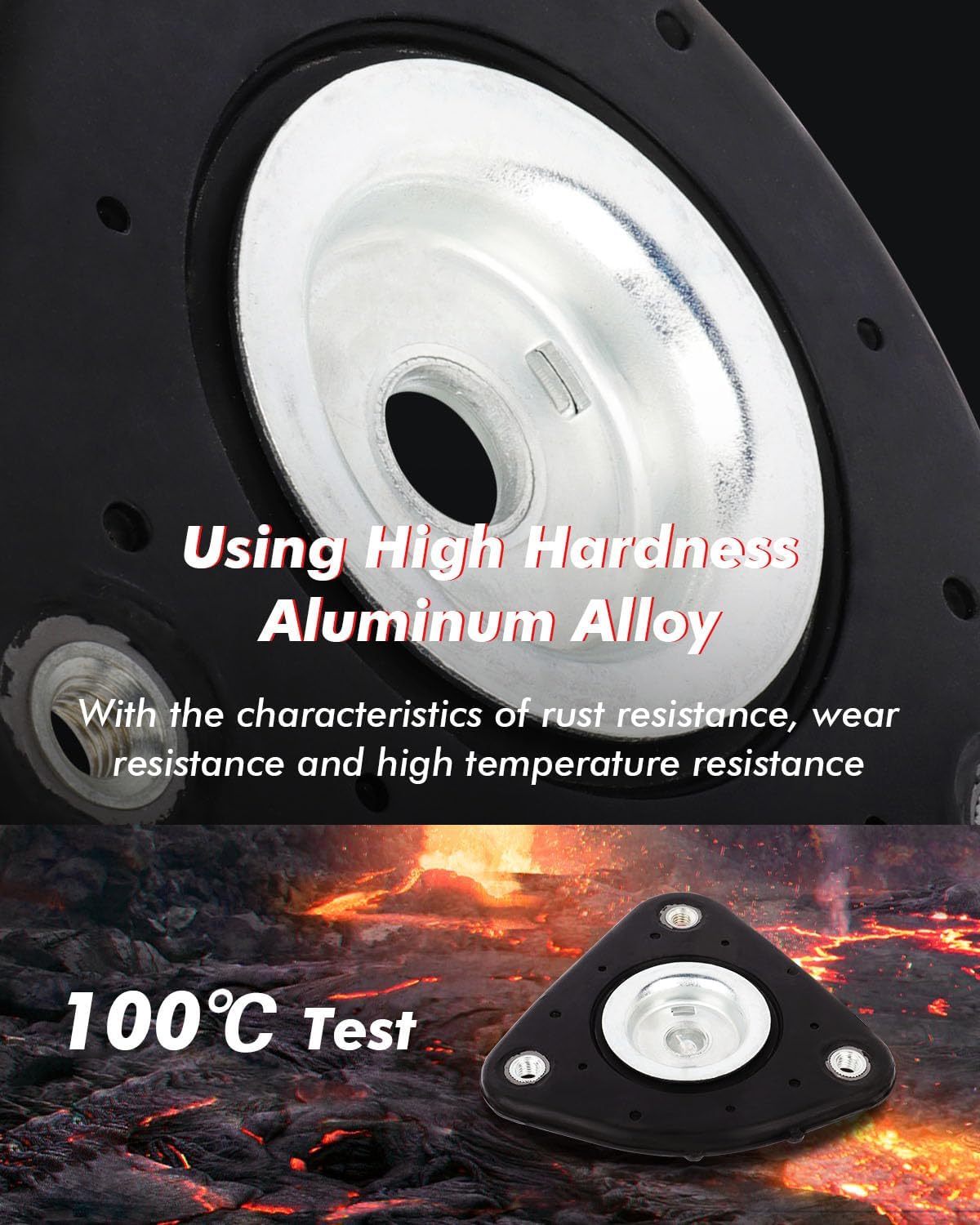 cciyu Front Strut Mount and Bearing Replace for Mazda 3 2004 2005 2006 2007 2008 2009 2010 2011 2012 2013