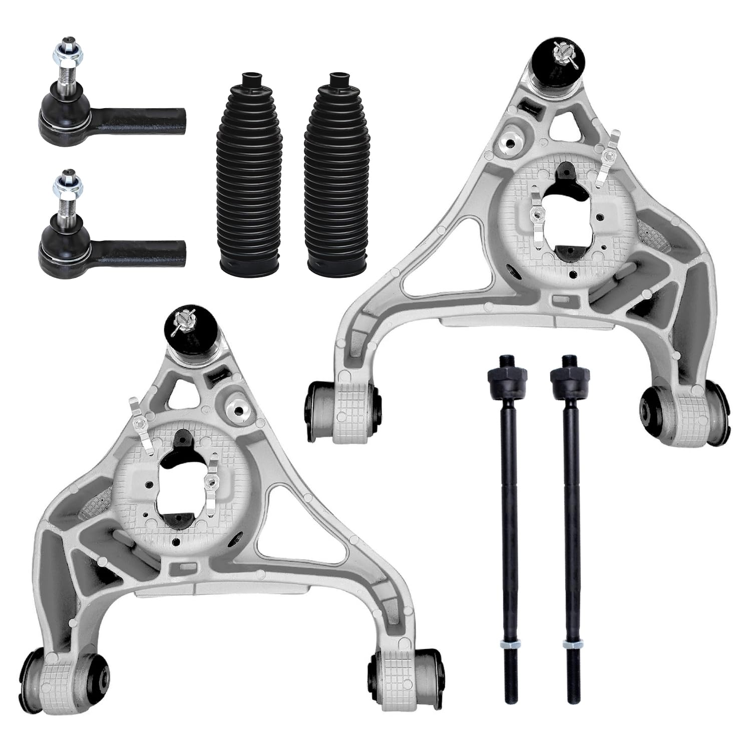 Detroit Axle - RWD 8pc Front End Suspension Kit for 2013-2018 Ram 1500, 2019-2024 1500 Classic, 2 Lower Control Arms with Ball Joints 4 Outer Inner