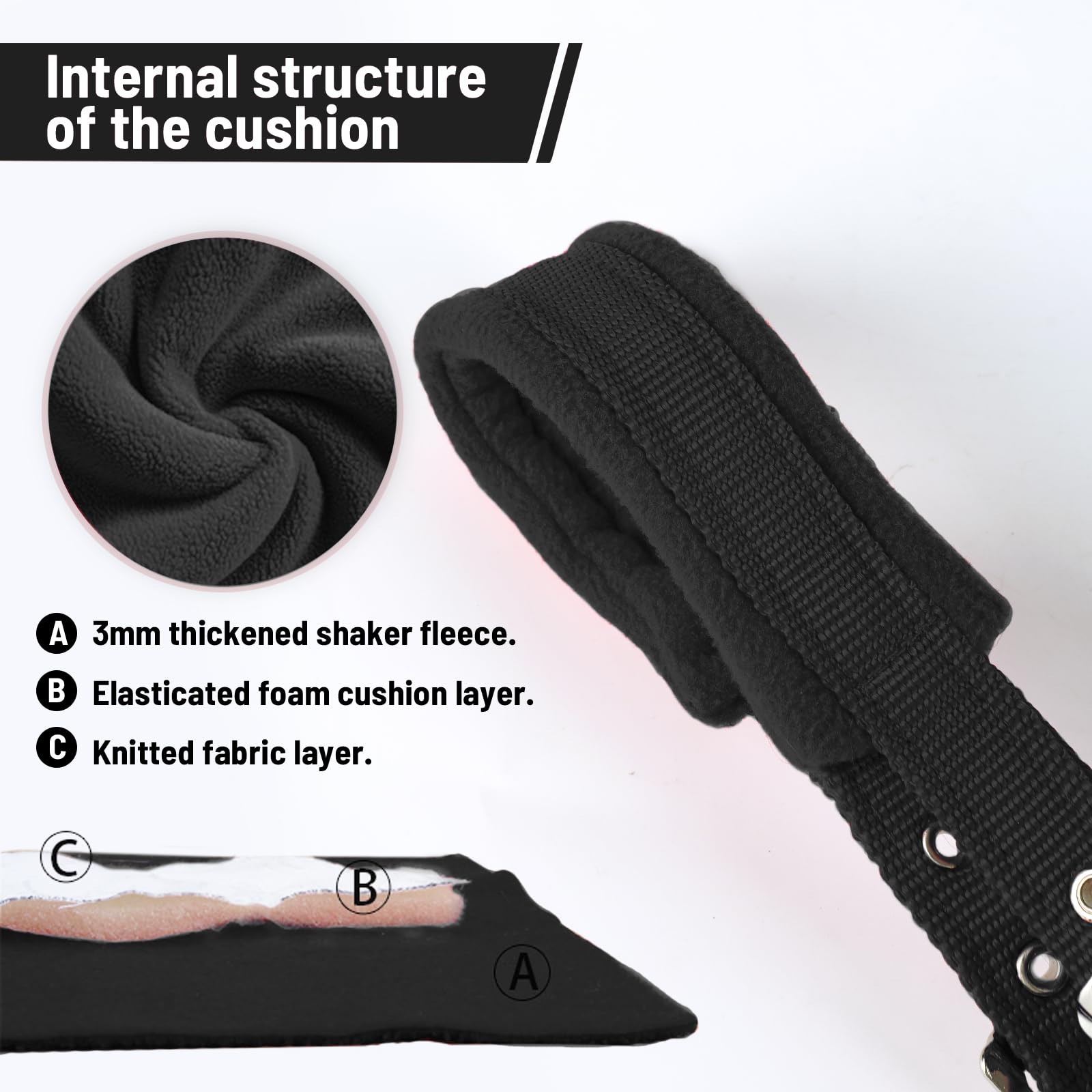 Pferdehalfter mit Wollfutter, verstellbares Halfter für Pferde, Satin-Hardware gegen Reibung, Breakaway-Halfter für Pferde, perfekt für Traktion und Leistung