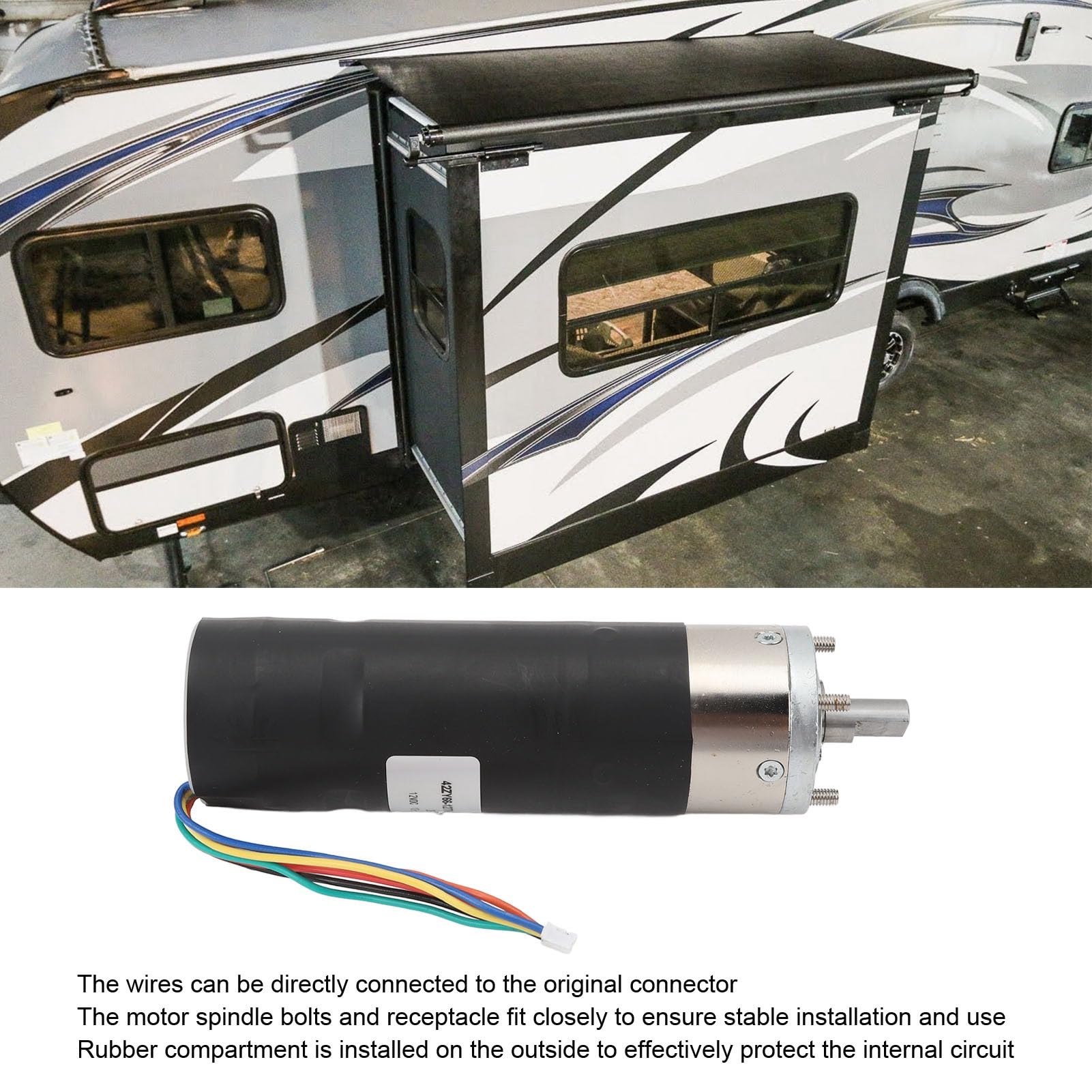 RV Power In Wall Slide Out Motor 287298 High Torsion 5001 Gear Ratio 12V DC Sostituzione per Lippert LCI Schwintek In Wall Slide System, Coachman, Prism, Montana