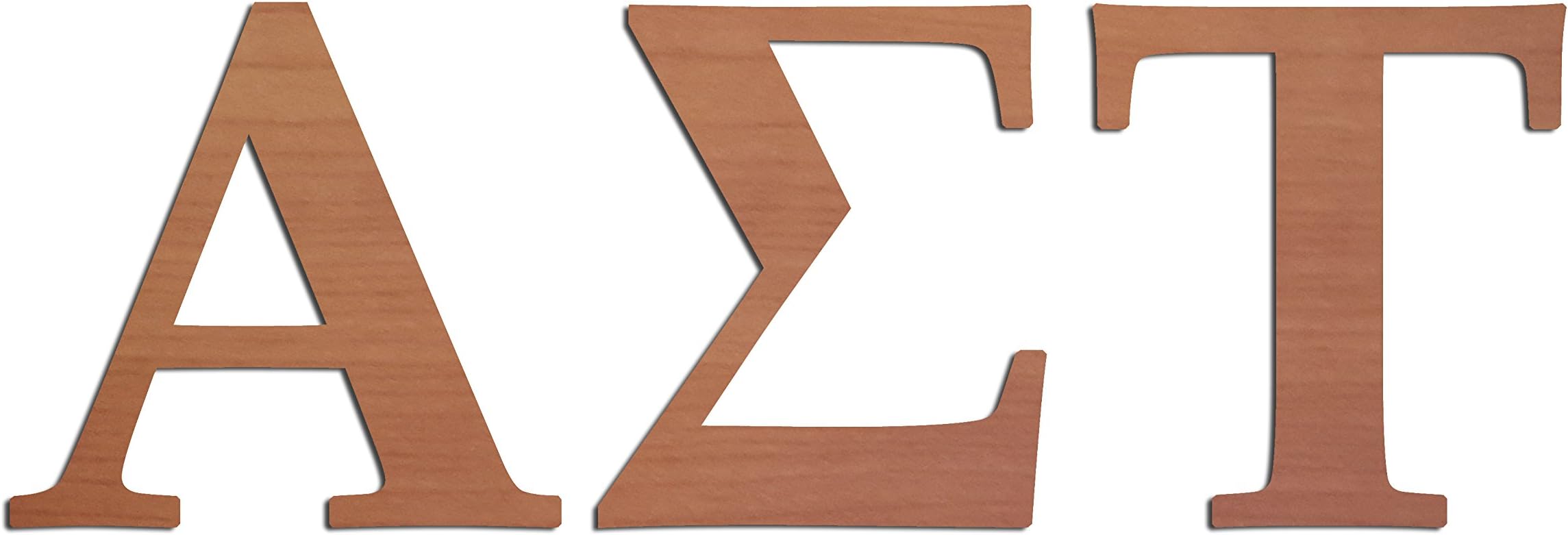 Officially Licensed Alpha Sigma Tau 8" x 3" Window Decal (Wood)