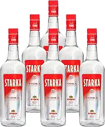 Vodka Tridestilada Starka Stock 980ml 6 Unidades