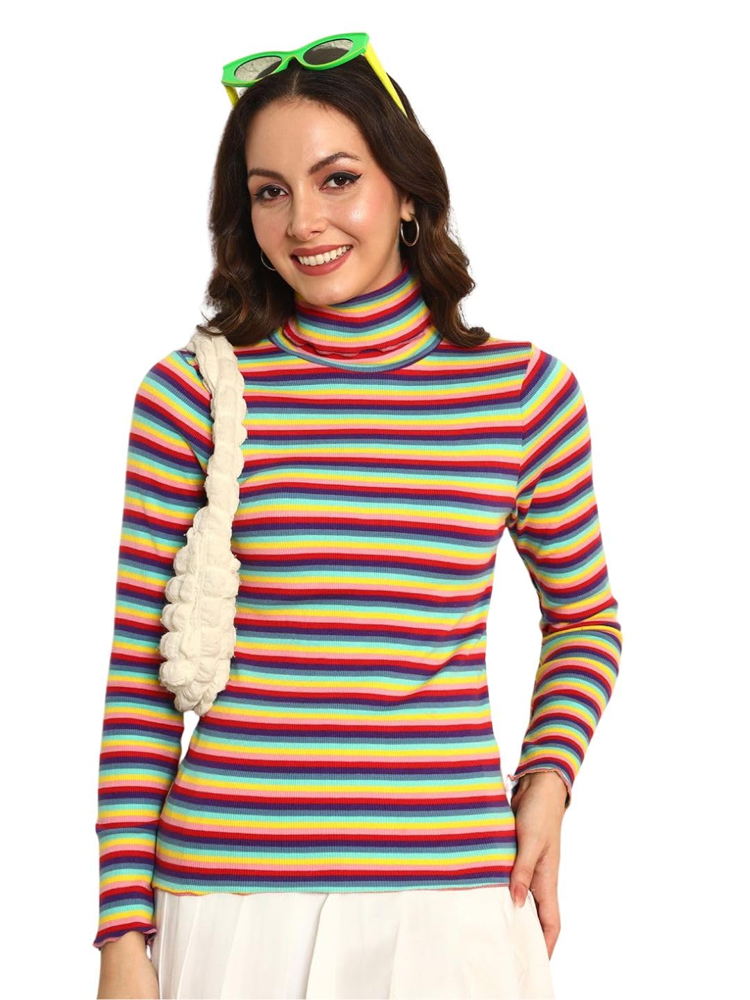 tandul Women's Self Design Multicolor Full Sleeve Sweater - Cotton Blend Sweater for Women Soft & Breathable & Comfortable Outfits for Office, Casual, Festive & Party (11917)-picture-21